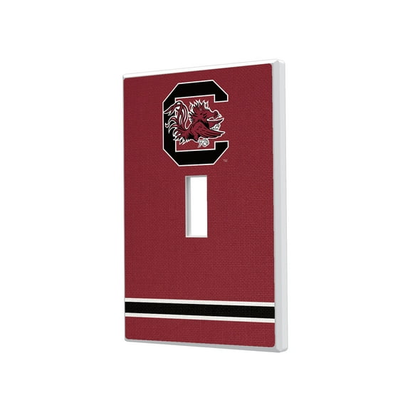 South Carolina Gamecocks Stripe Design Single Toggle Light Switch Plate