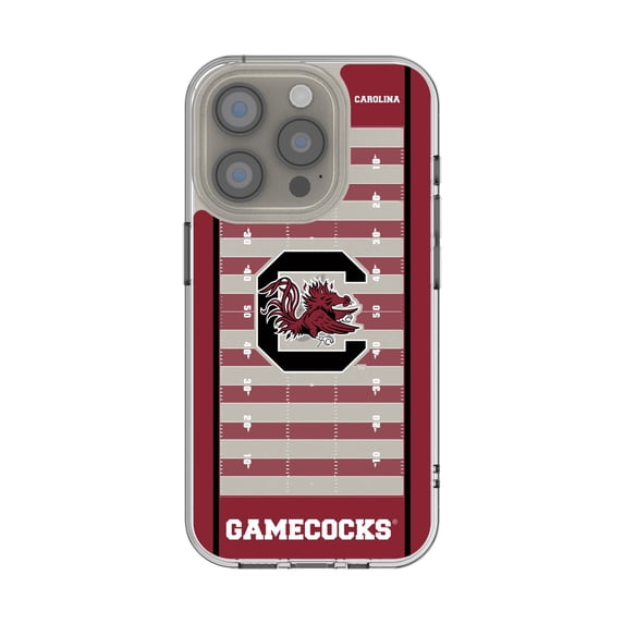 South Carolina Gamecocks iPhone Clear Football Field Design Case