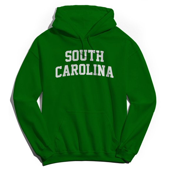 South Carolina Graphic Irish Green Men's Cotton Pullover Hoodie