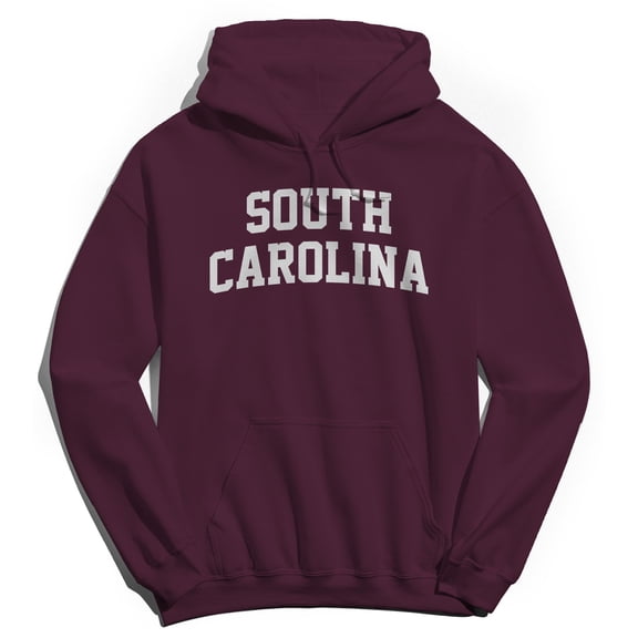 South Carolina Graphic Maroon Men's Cotton Pullover Hoodie