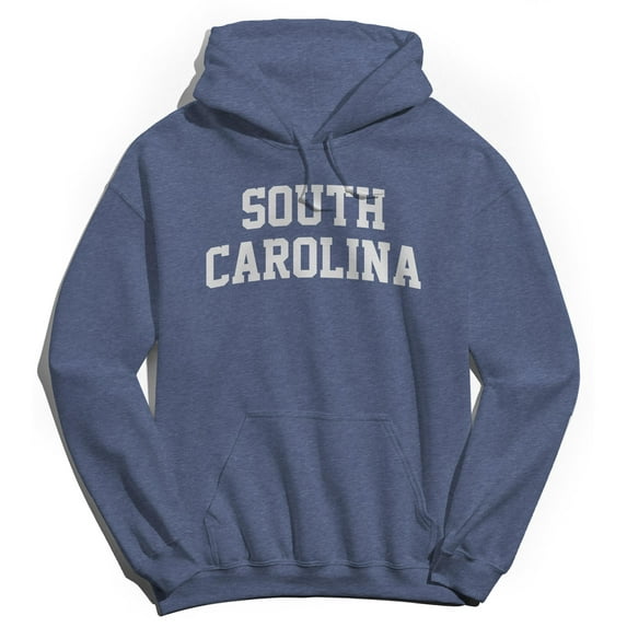 South Carolina Graphic Navy Heather Men's Cotton Pullover Hoodie