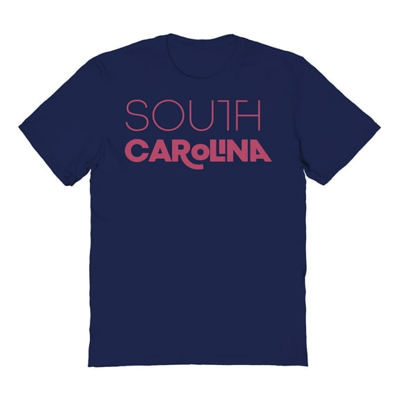 South Carolina Graphic Navy Men's Cotton T-Shirt
