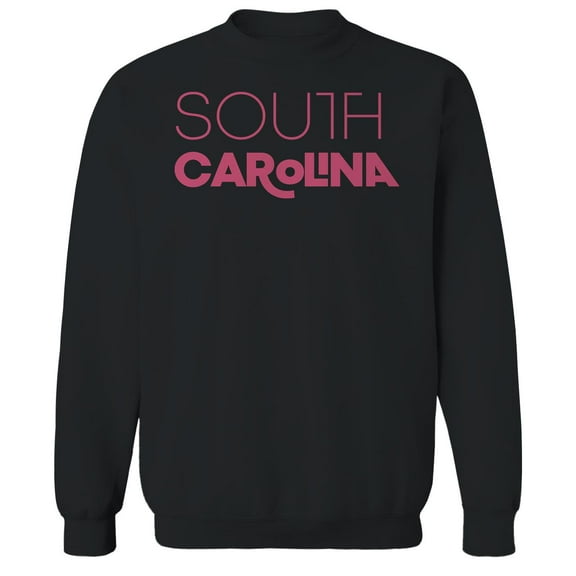 South Carolina Humor Graphic Black Men's Crewneck Sweatshirt