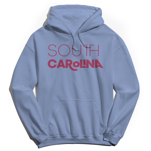 South Carolina Humor Graphic Light Blue Men's Crewneck Sweatshirt Hoodie