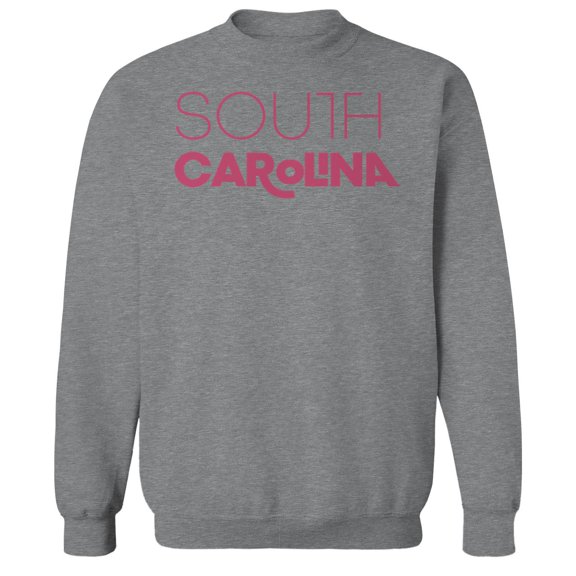 South Carolina Humor Graphic Sport Grey Men's Crewneck Sweatshirt