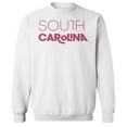 thumbnail image 1 of South Carolina Humor Graphic White Men's Crewneck Sweatshirt, 1 of 1