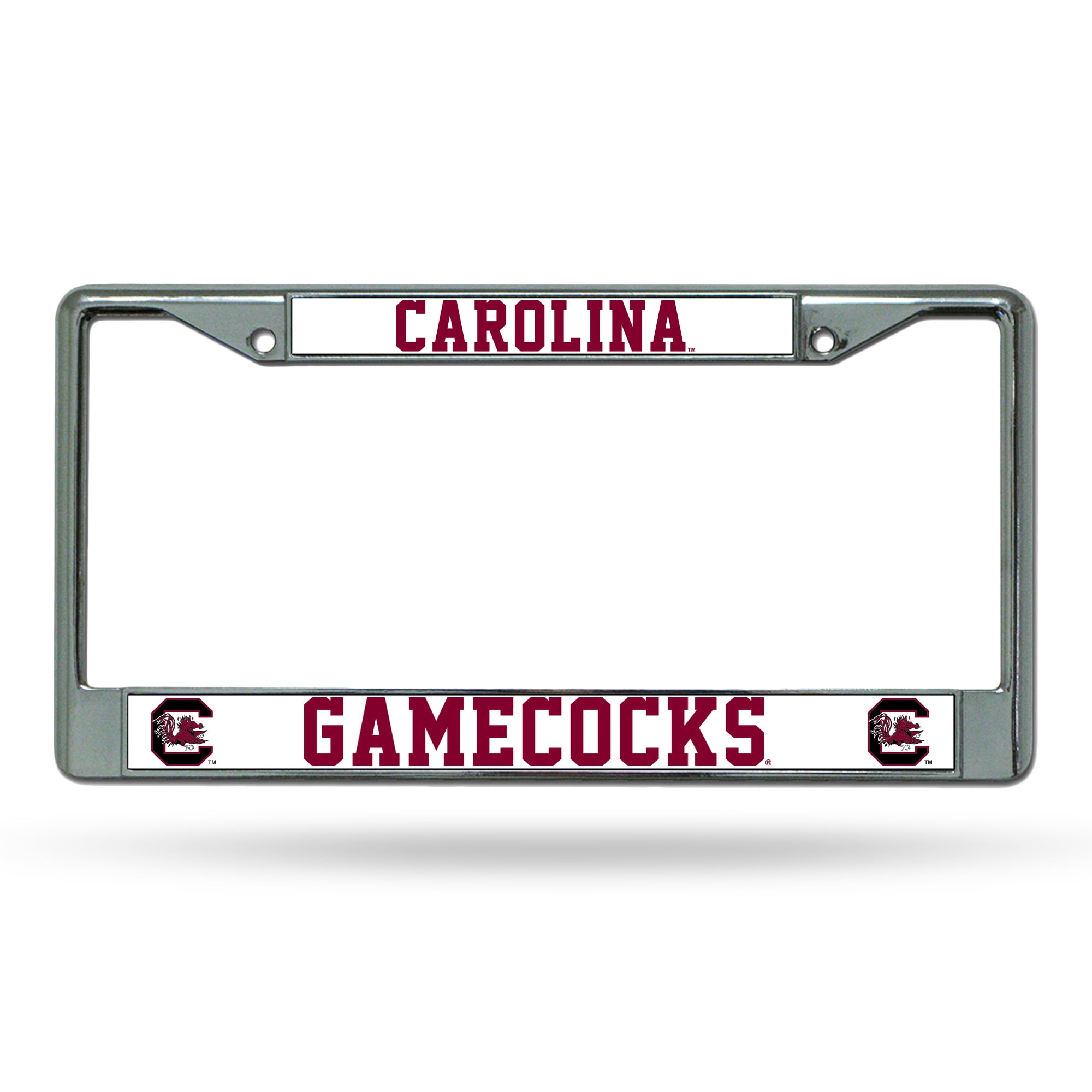 South Carolina NCAA Gamecocks Chrome Metal License Plate Frame