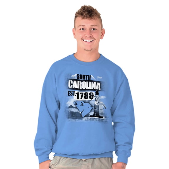 South Carolina Nautical SC Lighthouse Sweatshirt for Men or Women Brisco Brands S