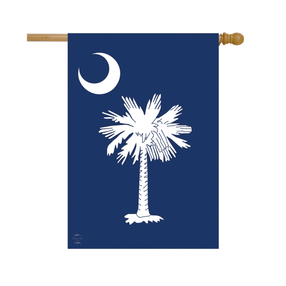 South Carolina Palm Tree Flag 12x18 POLE NOT INCLUDED Garden Flag