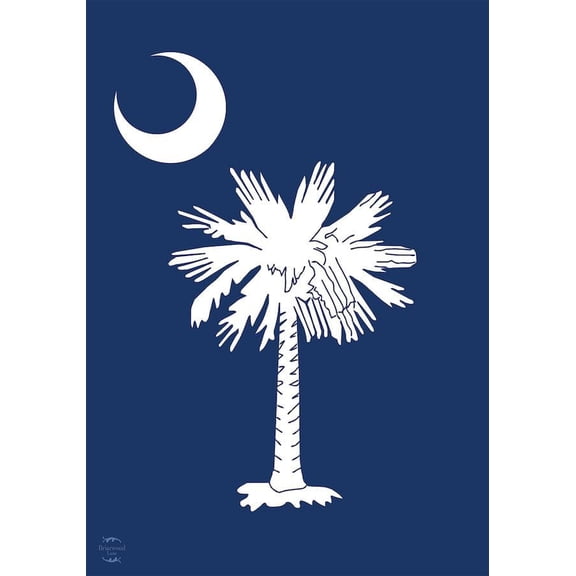 South Carolina Palm Tree Garden Flag, State Design, 12.5 x 18 Inch Outdoor Decorative Flag