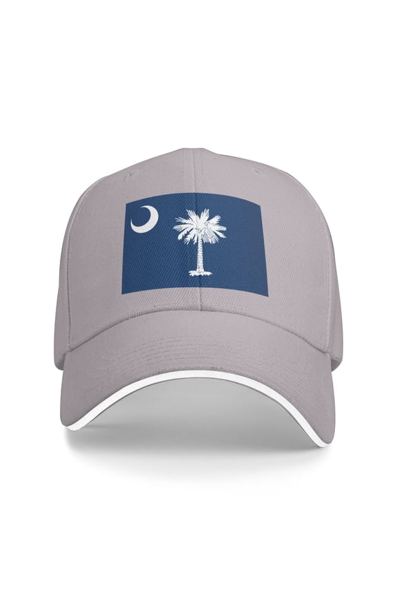 South Carolina Palmetto Trees Unisex Adult Baseball Caps Adjustable Sandwich Cap Casquette Hats Dad Hat Cap