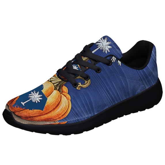 South Carolina Pumpkin Fall Halloween Thanksgiving Shoes Sneakers Black Size 8