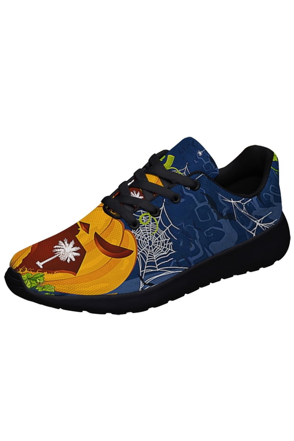 South Carolina Pumpkins Halloween Shoes Sneakers for Women Men Black Size 3.5