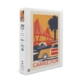 thumbnail image 1 of South Carolina, Ravenel Bridge, Woodblock (19x27 inches, Premium 500 Piece Jigsaw Puzzle for Adults and Family, Made in USA), 1 of 4