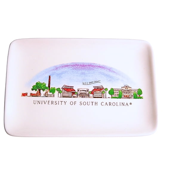 South Carolina Skyline Ceramic Trinket Tray