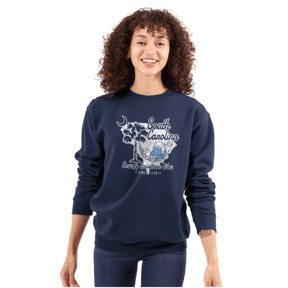 South Carolina Smurfy Southern Vibes Sweatshirt for Men or Women Brisco Brands M