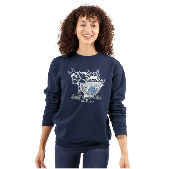 South Carolina Smurfy Southern Vibes Sweatshirt for Men or Women Brisco Brands S