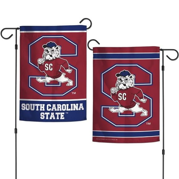 South Carolina State Bulldogs 12.5 x 18" Double Sided Yard and Garden College Banner Flag Is Printed in the USA