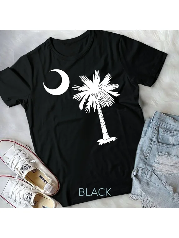 South Carolina State Flag Palmetto Tree Crescent Moon SC T-Shirt Unisex T-shirt