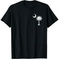 thumbnail image 1 of South Carolina State Flag Palmetto Tree Crescent Moon SC T-Shirt, 1 of 3
