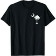 thumbnail image 1 of South Carolina State Flag Palmetto Tree Crescent Moon SC T-Shirt, 1 of 4