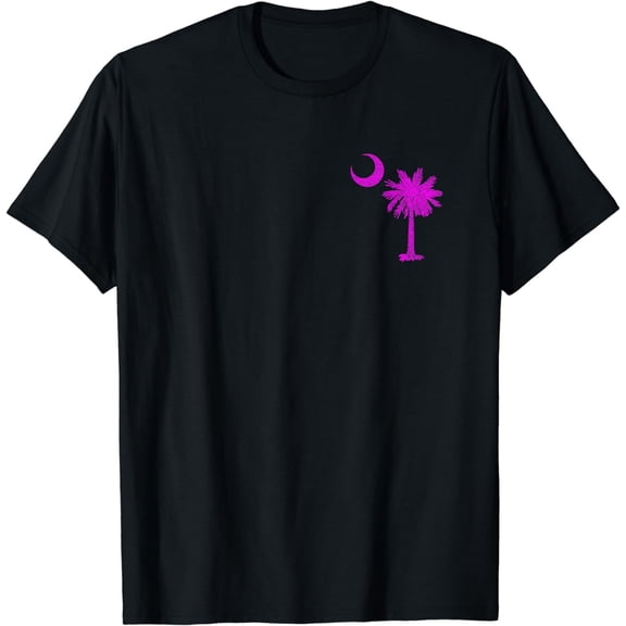 South Carolina State Flag Palmetto Tree Crescent Moon SC T-Shirt