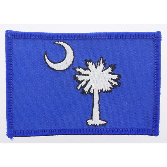 South Carolina State Flag Patch 2 1/2" x 3 1/2"