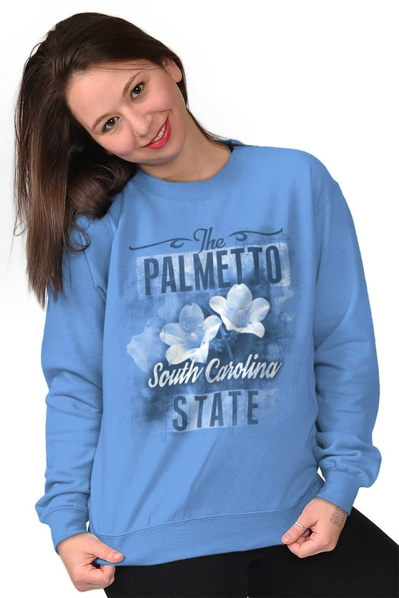 South Carolina State Flower Souvenir Women Crewneck Sweatshirt Brisco Brands S