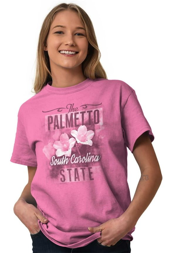 South Carolina State Flower Souvenir Women's Graphic T Shirt Tees Brisco Brands S