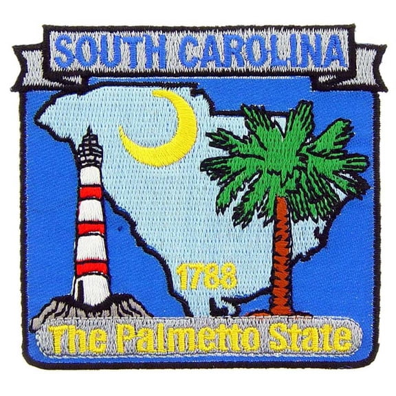 South Carolina State Map Patch 3"