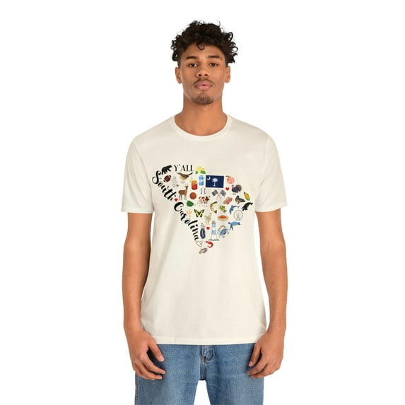 South Carolina State Map Unisex Shirt, South Carolina Souvenir Gift