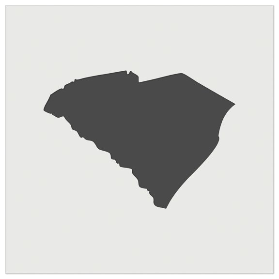 South Carolina State Silhouette DIY Cookie Wall Craft Stencil - 3.5 Inch