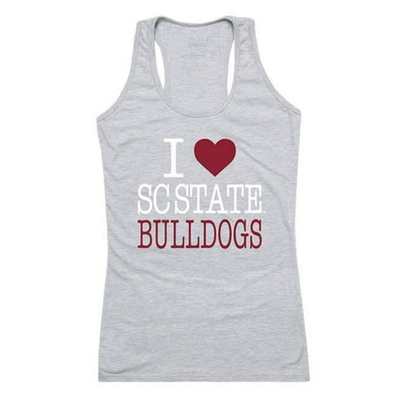 South Carolina State University Love Tank for Women, Heather Grey - Medium
