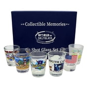 South Carolina United States USA Souvenir Boxed Shot Glass Set Set of 6
