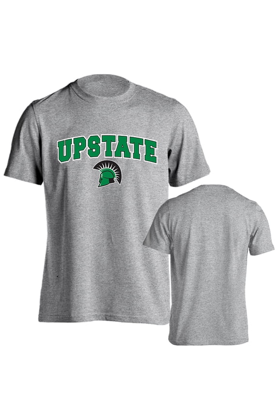 South Carolina Upstate Spartans Classic Arch with Mascot Short Sleeve T-Shirt