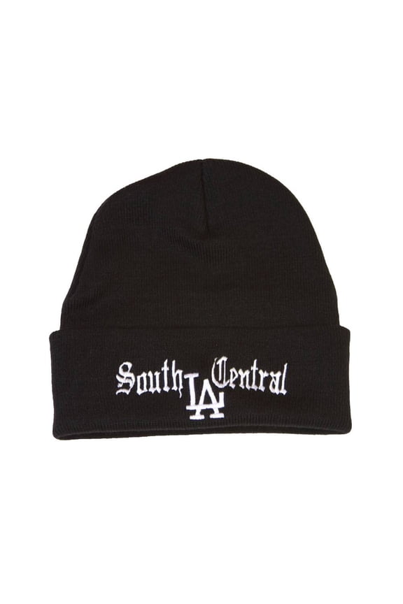 South Central LA Black Cuff Knit Beanie