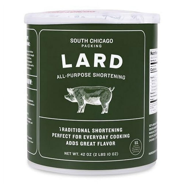 South Chicago Packing Traditonal LARD Shortening, 42 Ounces, Specialty Baking Shortening and