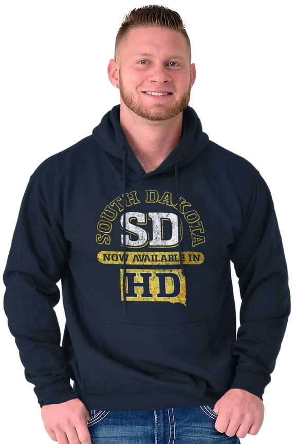 South Dakota Available in HD Funny Hoodie Sweatshirt Women Men Brisco Brands L