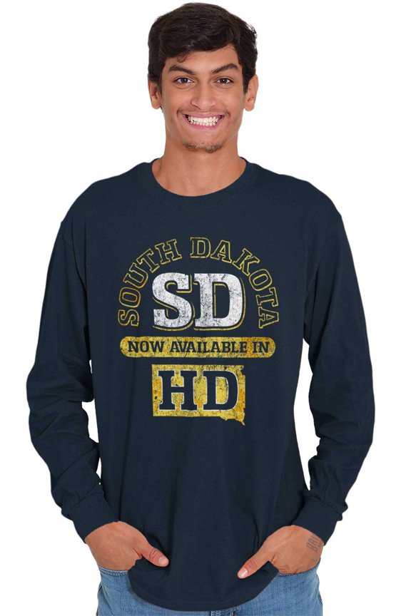 South Dakota Available in HD Funny Long Sleeve TShirt Men Women Brisco Brands X