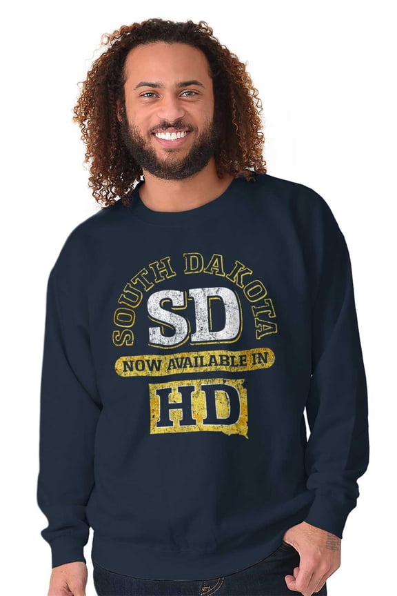 South Dakota Available in HD Funny Sweatshirt for Men or Women Brisco Brands X