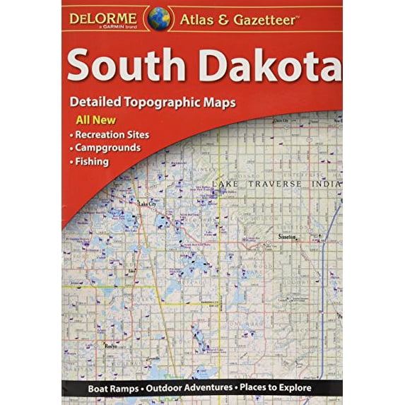 Pre-Owned South Dakota (Delorme Atlas & Gazeteer) Hardcover