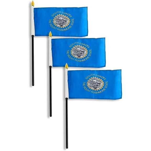 South Dakota Flag 4 x 6 inch (3 PK)