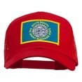 thumbnail image 1 of South Dakota Flag Patched Mesh Cap - Red OSFM, 1 of 5