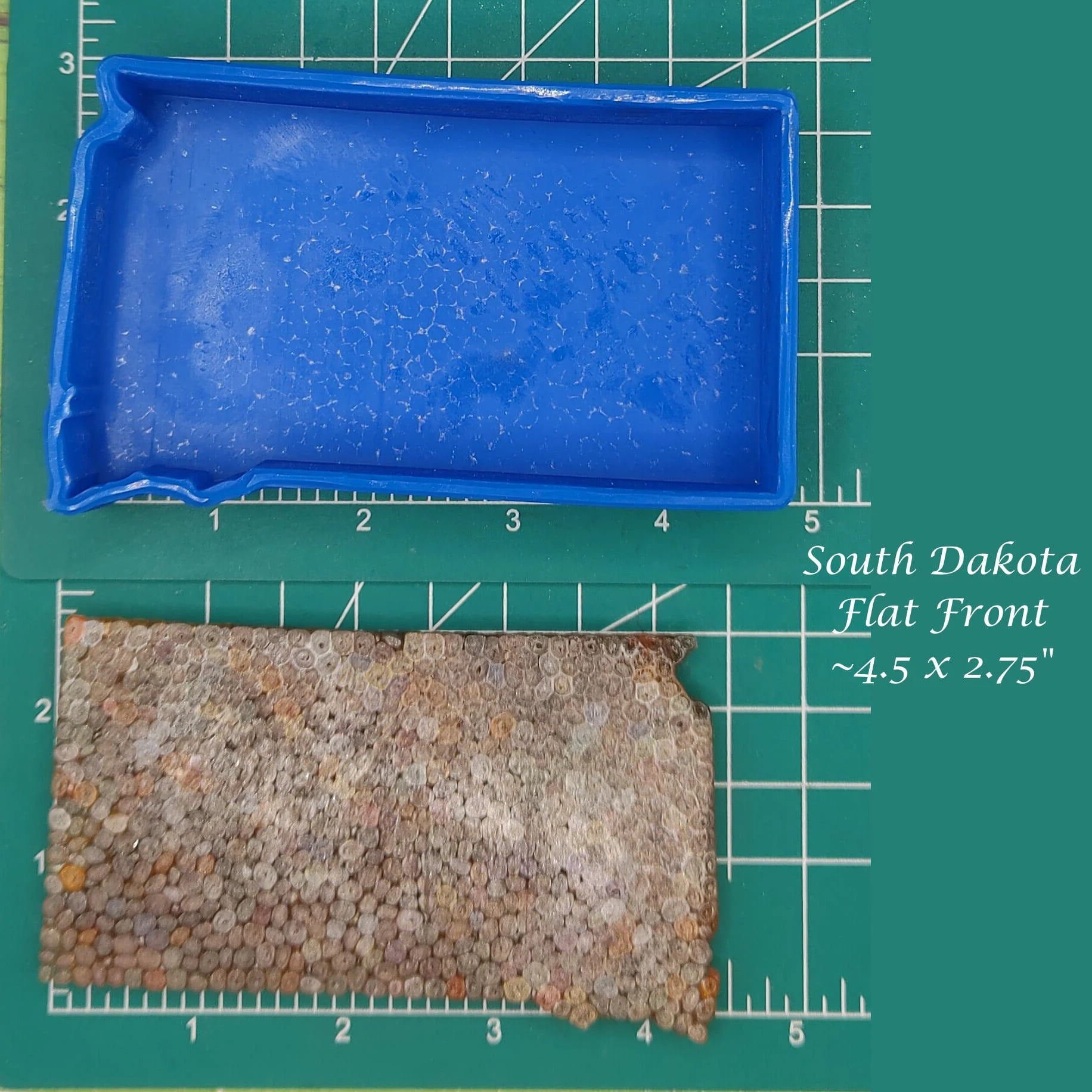 South Dakota Flat Front Silicone Freshie Mold