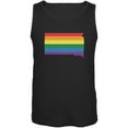 thumbnail image 1 of South Dakota LGBT Gay Pride Rainbow Black Adult Tank Top - 2X-Large, 1 of 1