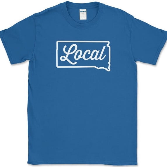 South Dakota Local T-Shirt Funny Humor State Pride Geography Tee - Royal Blue, 4XL