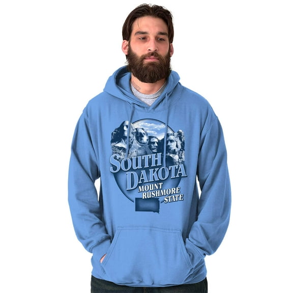 South Dakota Mount Rushmore SD Map Hoodie Sweatshirt Women Men Brisco Brands L