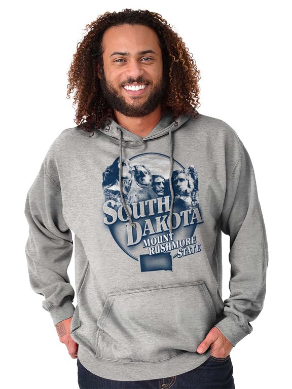South Dakota Mount Rushmore SD Map Hoodie Sweatshirt Women Men Brisco Brands S
