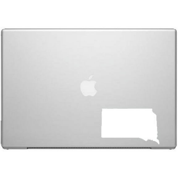 South Dakota Mount Rushmore State Pride Decal Sticker - White 5" Vinyl Decal for Cars, Macbooks, and Other Laptops