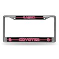 thumbnail image 1 of South Dakota NCAA Coyotes Standard Size Chrome License Plate Frame - It Sparkles! - Let's Go!, 1 of 5